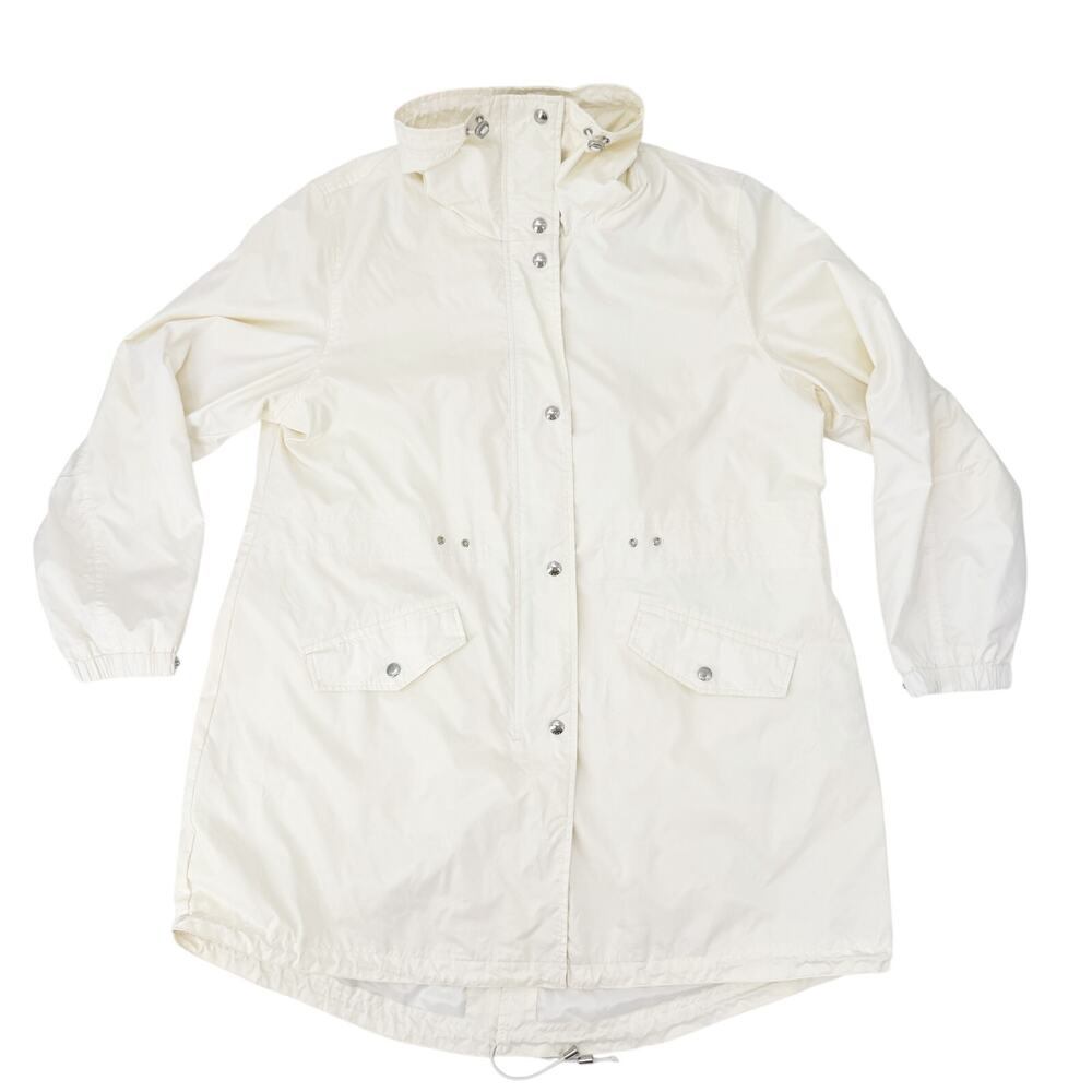 late Y2K off-white Michael Kors cream color Parka Jacket Windbreaker women's XL